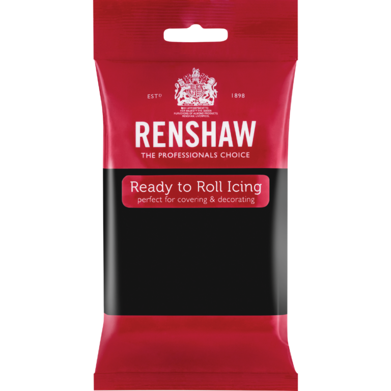 250 g Jet Black Renshaw Regalice/Decorice-Roll Out dégivrage/Icing