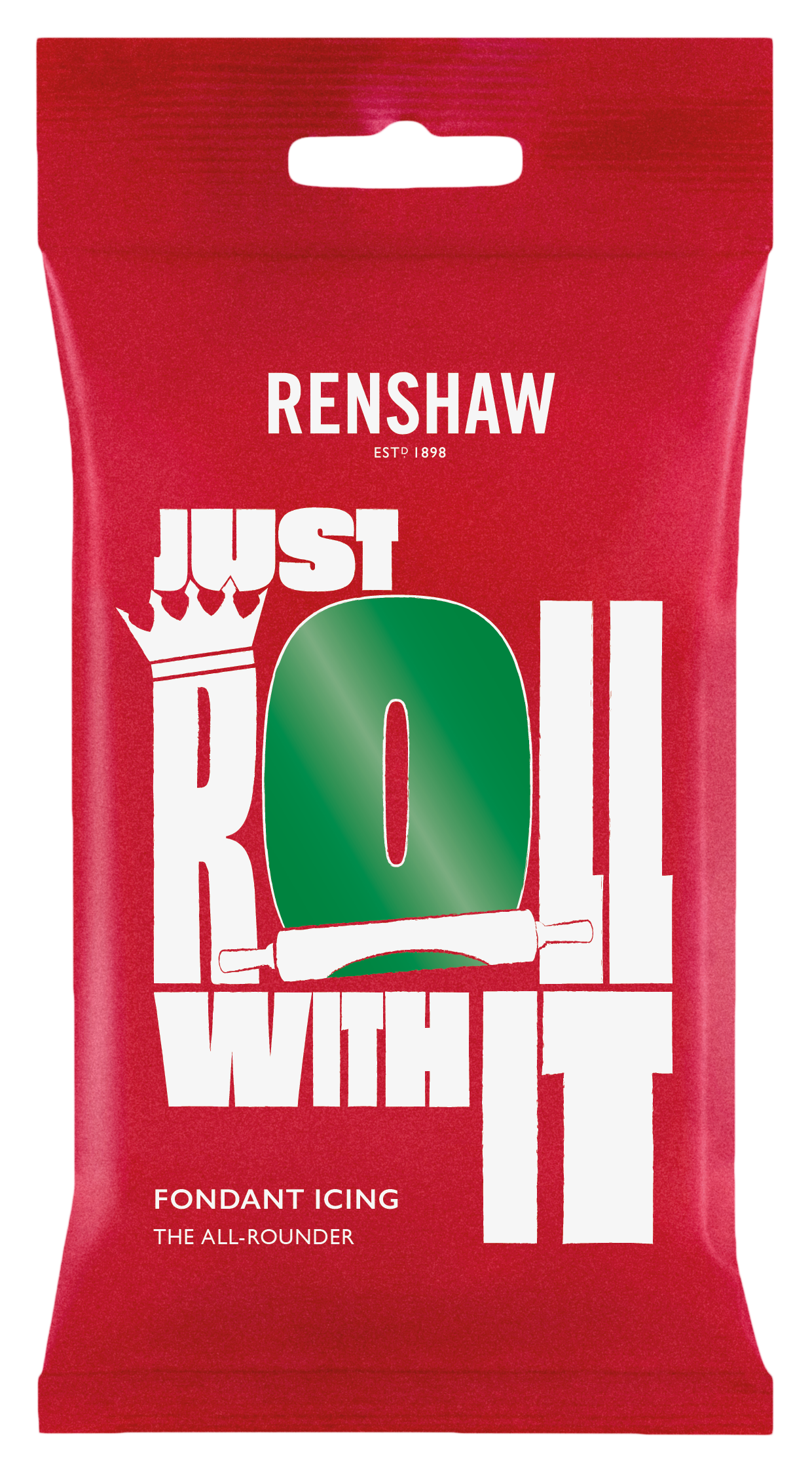 Emerald Green 'Just Roll With It' Fondant Icing