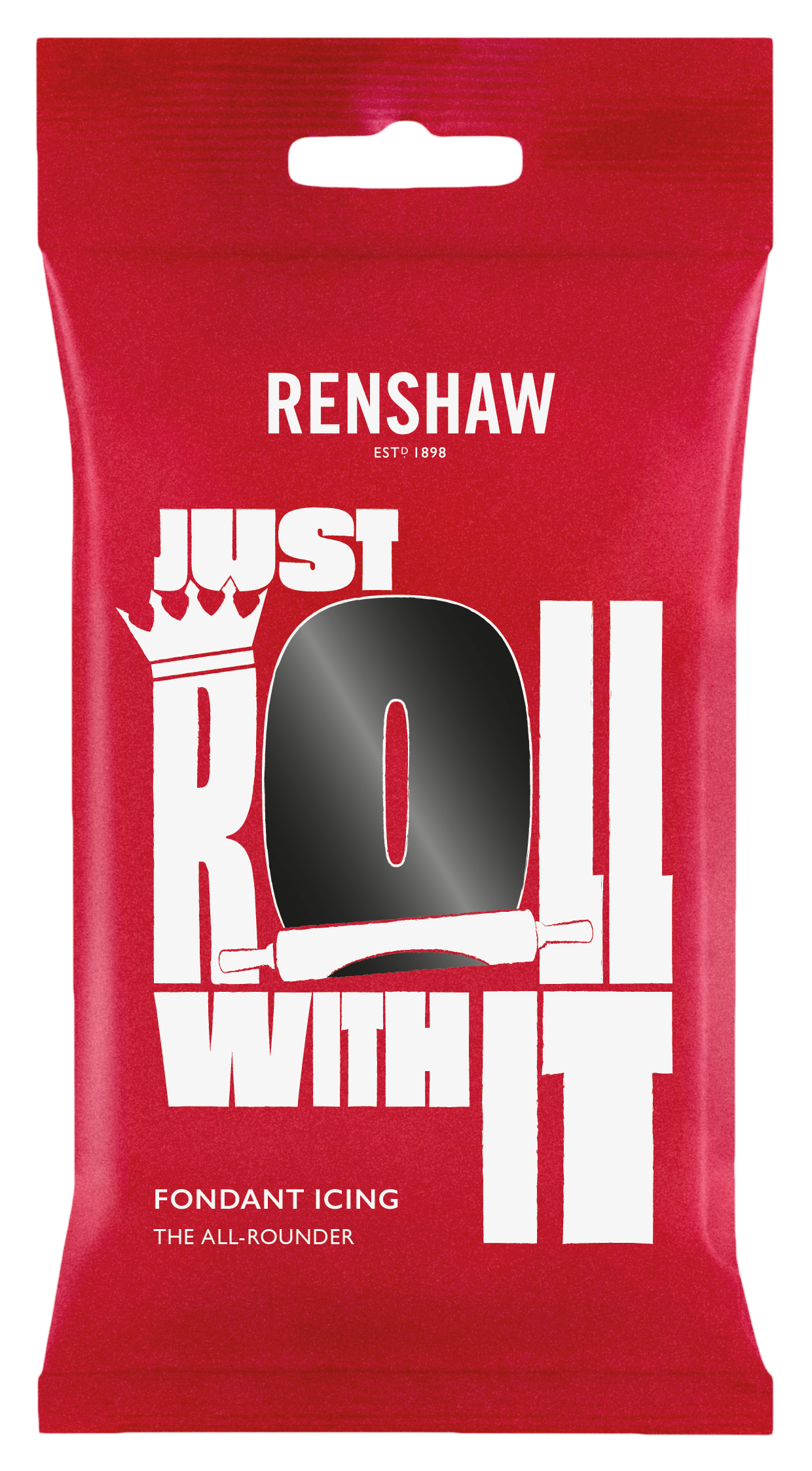 Jet Black 'Just Roll With It' Fondant Icing