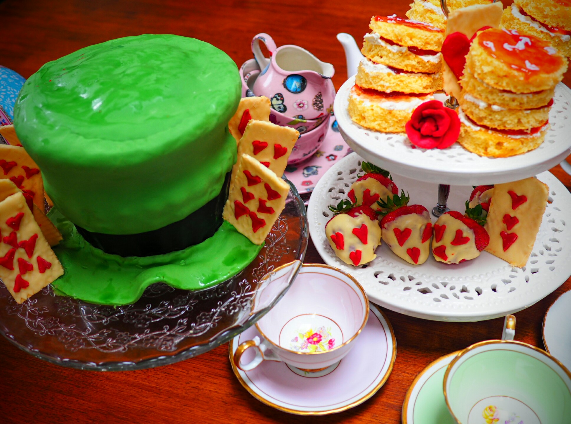 Alice in Wonderland themed afternoon tea
