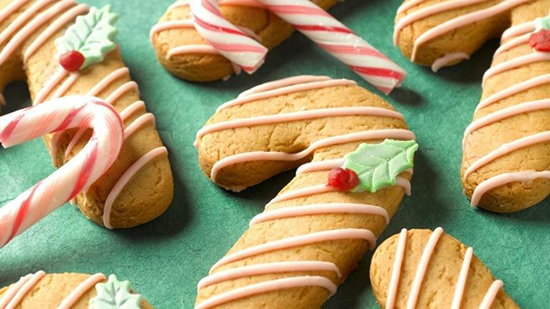 Gingerbread Candy Cane Biscuits Recipe