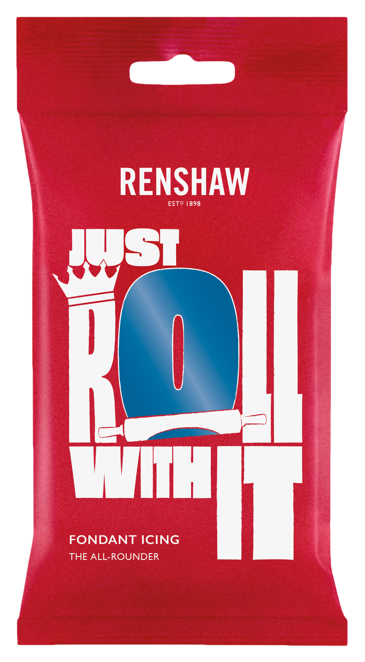Atlantic Blue 'Just Roll With It' Fondant Icing