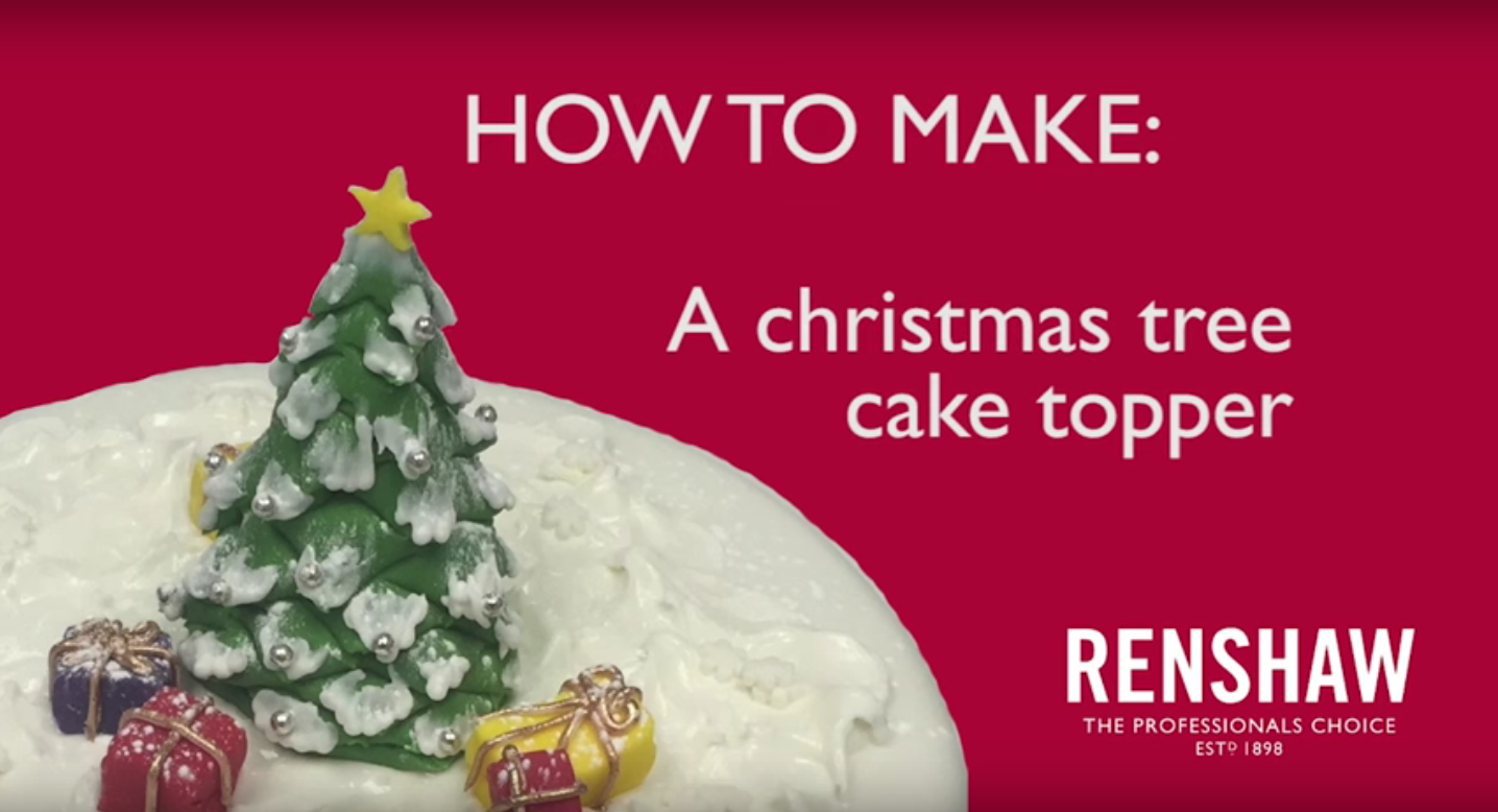 Video: How to make a Christmas Tree Cake Topper