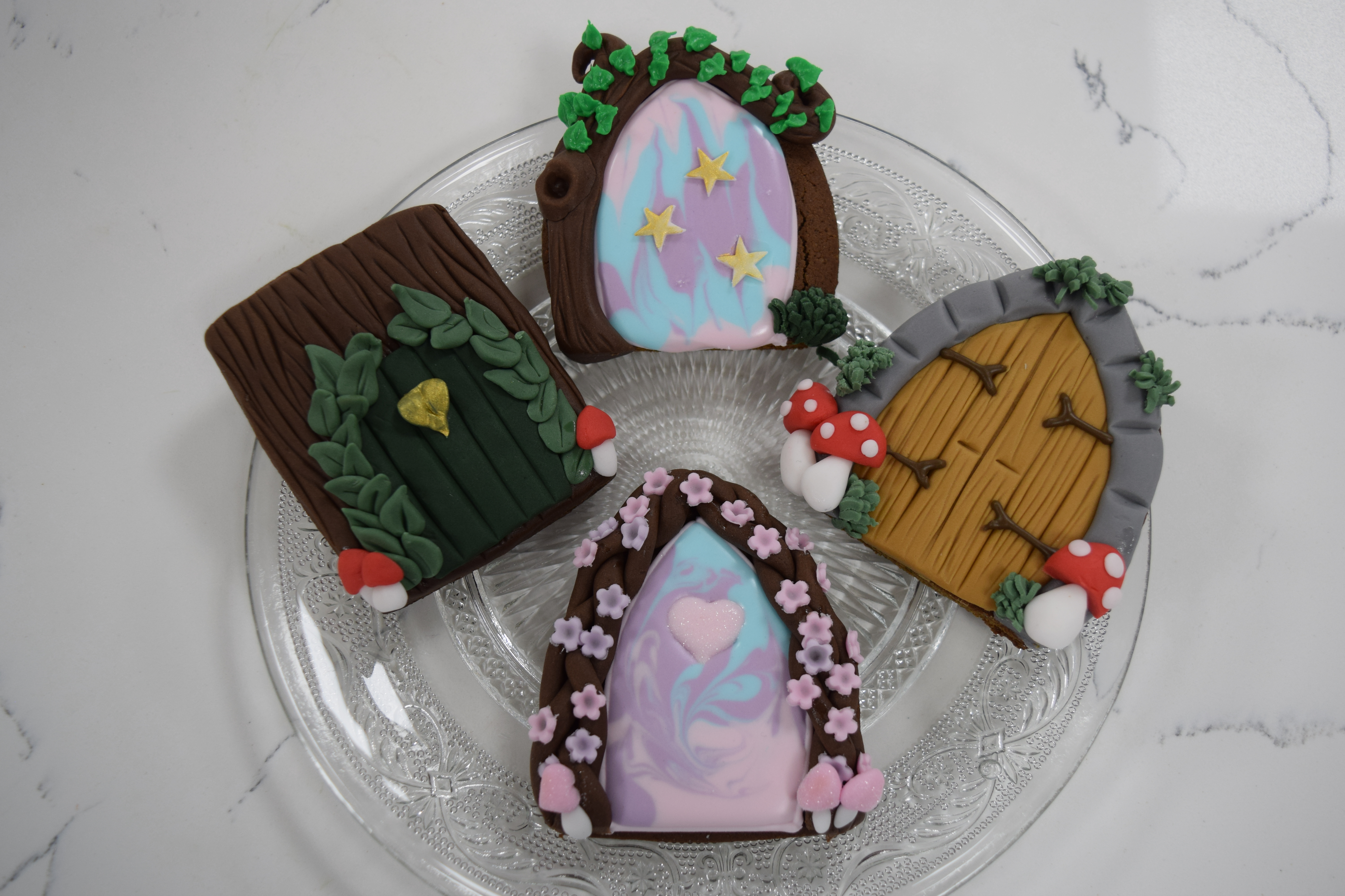 Gingerbread Fairy Doors with Royal Icing