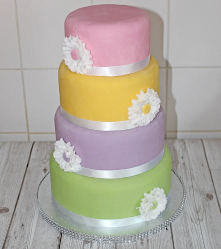 Pastel Wedding Cake Tutorial by Bake With Sarah