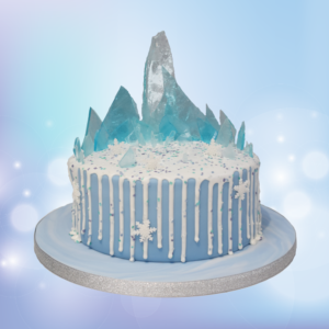 Snow and Ice Drip Cake