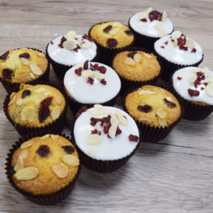 Almond and Cranberry Muffins