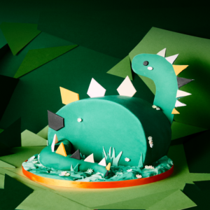 Ernie the Emerald Green Dinosaur Arch Cake